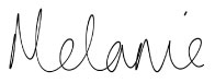 Melanie's signature